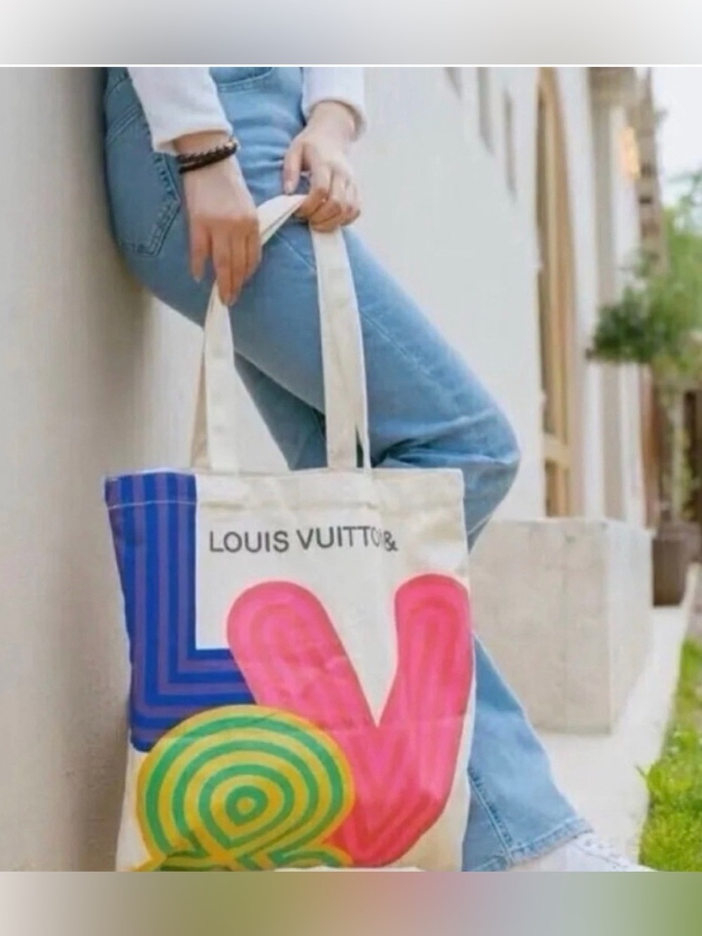 Louis Vuitton Canvas Tote Multicolor Event Souvenir bag Exhibition Qingdao China
